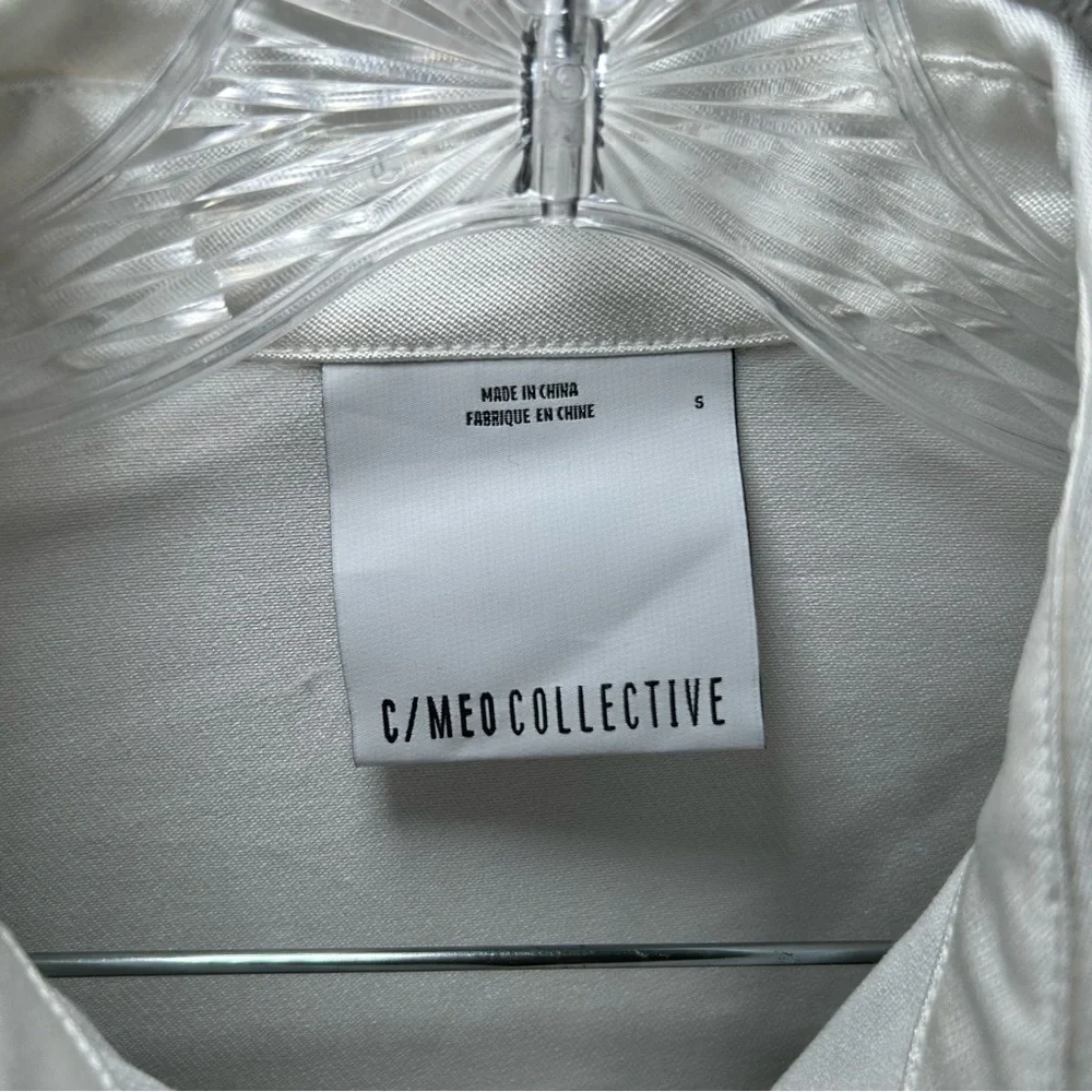C/MEO Collective White Button Down Shirt women’s small classic minimal career - Picture 4 of 8